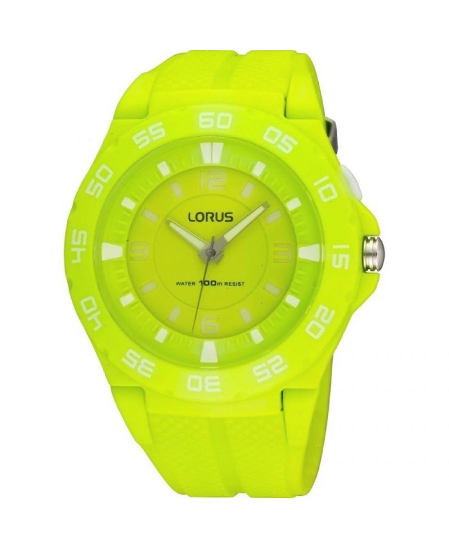 Мужские Fashion Спортивные Японские Кварцевый Аналоговый Часы LORUS R2349FX-9 Зелёный Dial 46mm