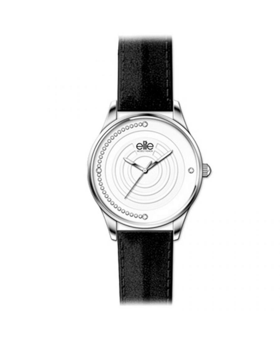 Kobiety Moda kwarcowy analogowe Zegarek E53762-201 Biały Dial 37mm