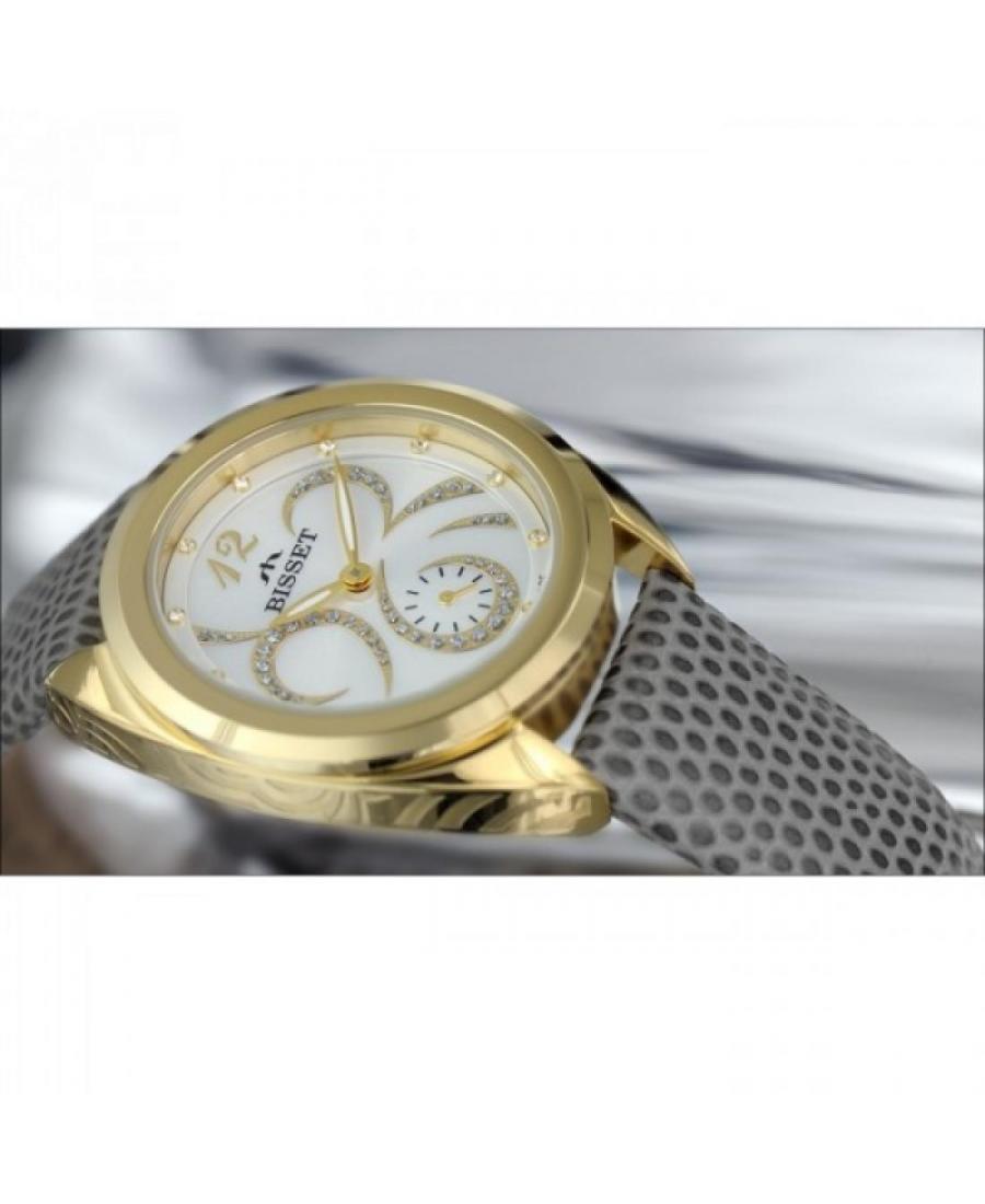 Women Swiss Fashion Quartz Watch Bisset BSAD41GISX03BX Silver Dial