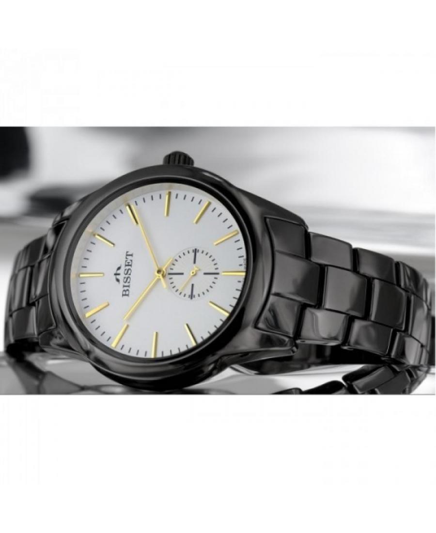 Men Swiss Classic Quartz Watch Bisset BSFD66BISG03BX White Dial