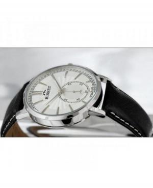 Mężczyźni klasyczny Szwajcar kwarcowy analogowe Zegarek BISSET BSCC05SISX05BX Biały Dial 48mm image 1