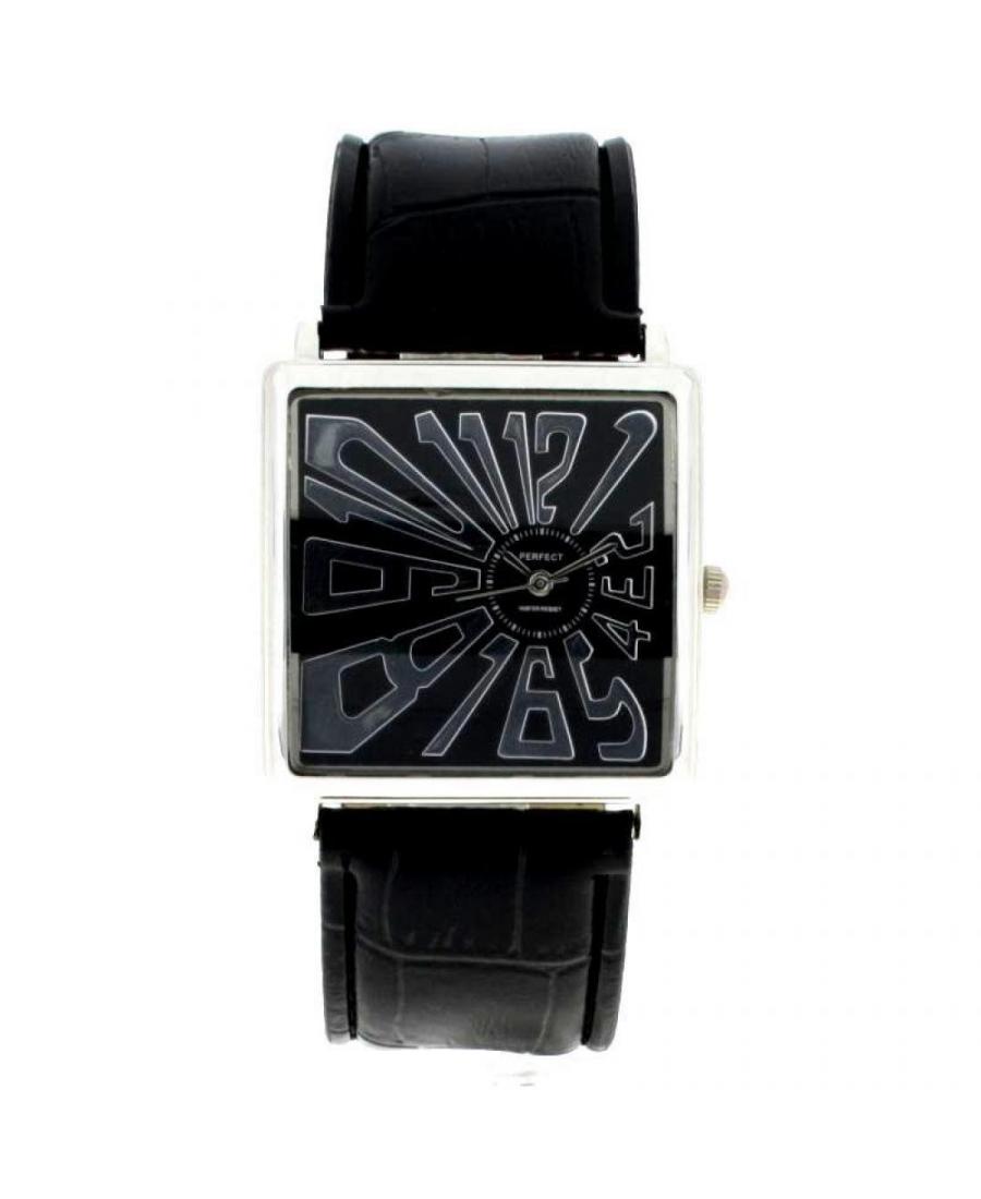 Мужские Fashion Кварцевый Аналоговый Часы PERFECT PRF-K06-047 Черный Dial 36.2mm