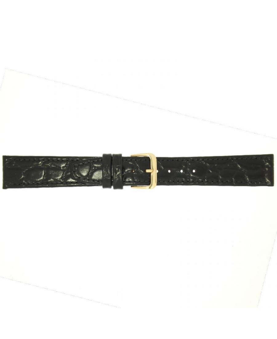 Ремешок для часов CONDOR Croco grain 082R.01.18.Y Кожа Чёрный 18 мм