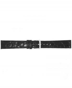 Watch Strap CONDOR Croco grain 082R.01.20.W Skóra czarny Skórzany Czarny 20 mm