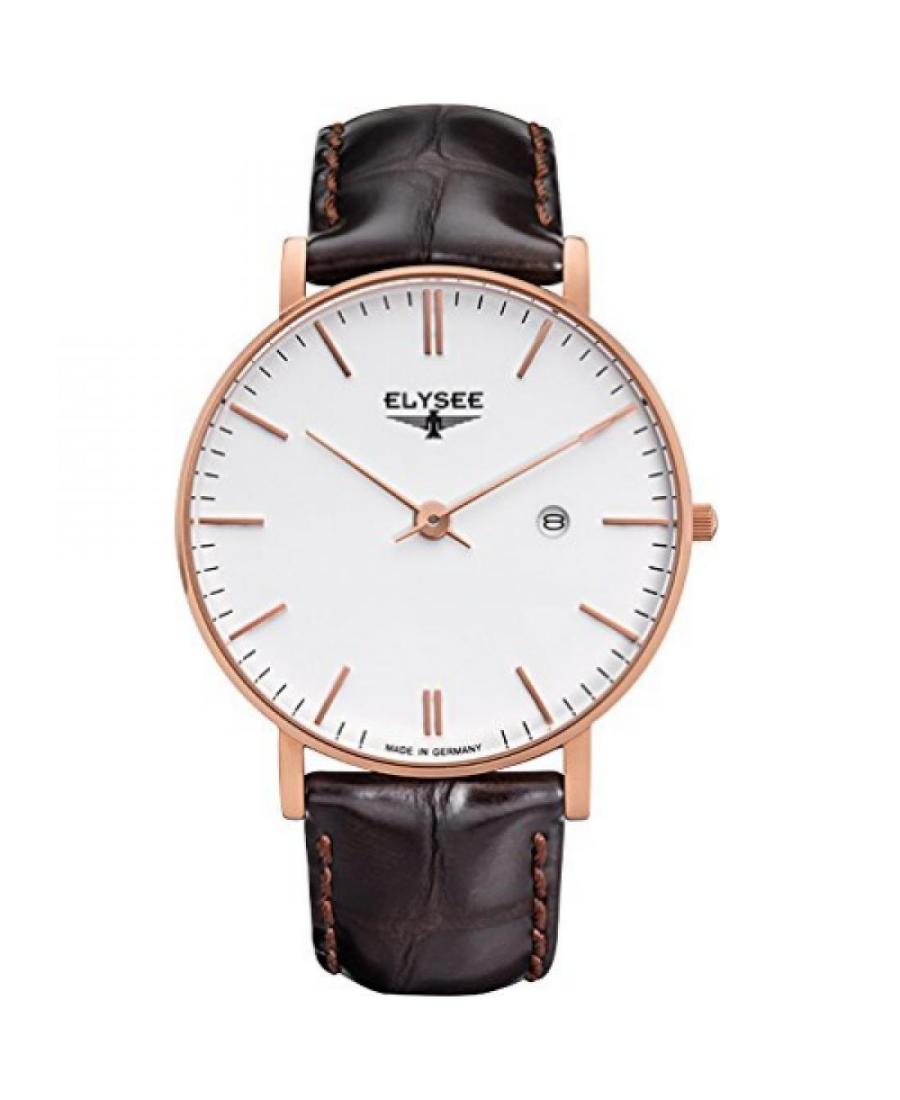 Mężczyźni klasyczny kwarcowy analogowe Zegarek ELYSEE ELS-98004 Biały Dial 40mm