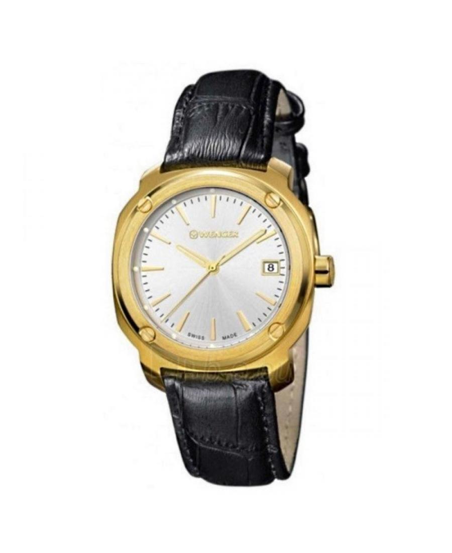 Kobiety klasyczny Szwajcar kwarcowy analogowe Zegarek WENGER 01.1121.104 Srebrna Dial 34mm