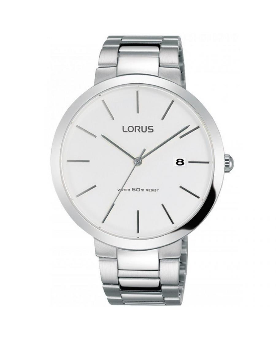 Mężczyźni Moda klasyczny Japonia kwarcowy analogowe Zegarek LORUS RS993CX-9 Biały Dial 42mm