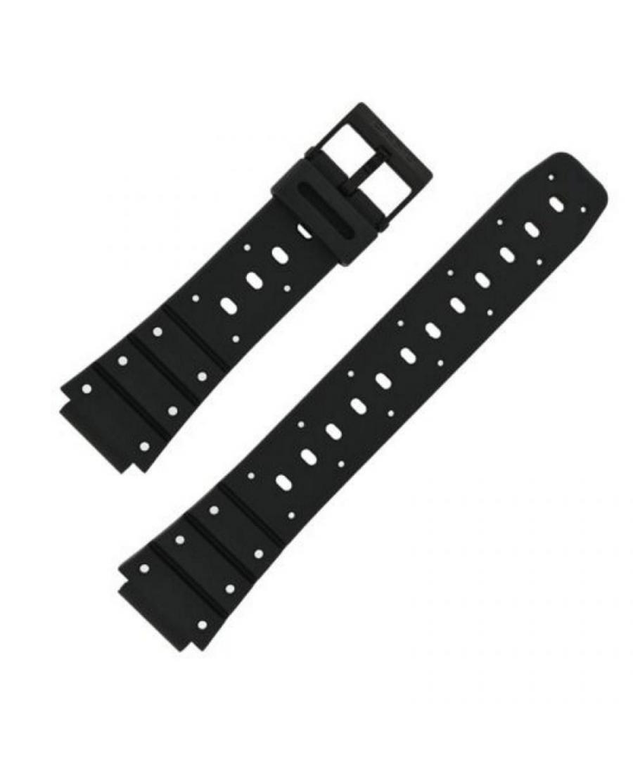 Watch Strap CASIO 70610304 Plastic / Rubber czarny Tworzywo sztuczne/guma Czarny 24 mm