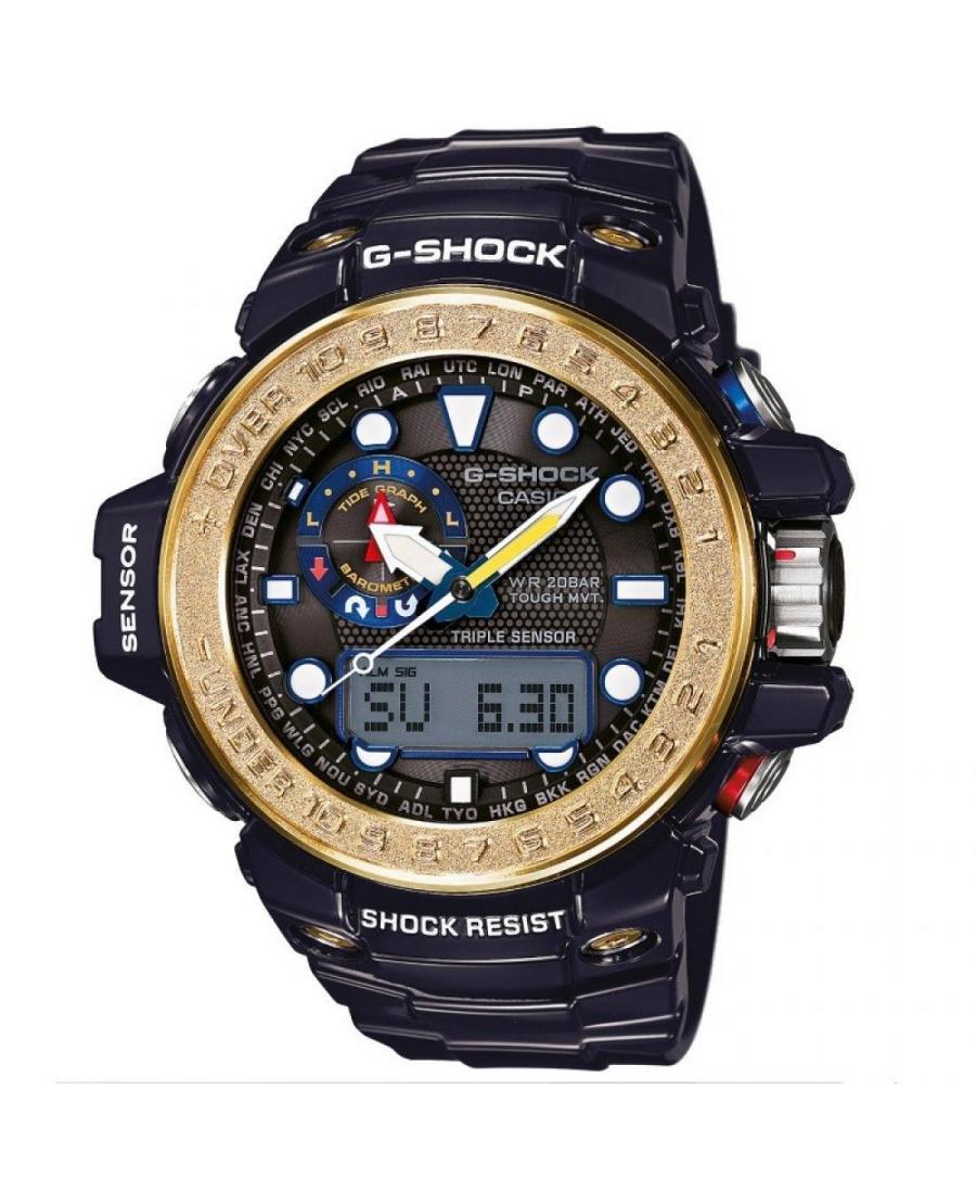 Mężczyźni sportowy Diver Japonia kwarcowy cyfrowe Zegarek Timer CASIO GWN-1000F-2AER G-Shock Szary Dial 55mm
