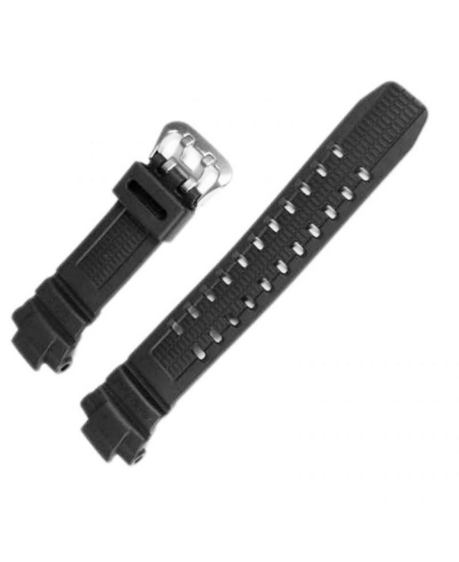 Watch Strap CASIO 10287236 Plastic / Rubber czarny Tworzywo sztuczne/guma Czarny 14 mm