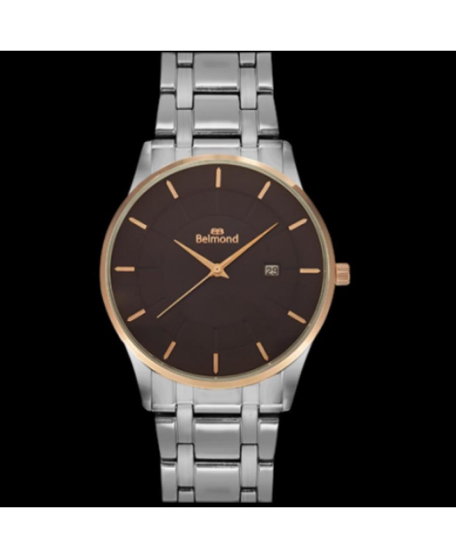 Men Classic Quartz Watch Belmond KNG470.540 Brown Dial