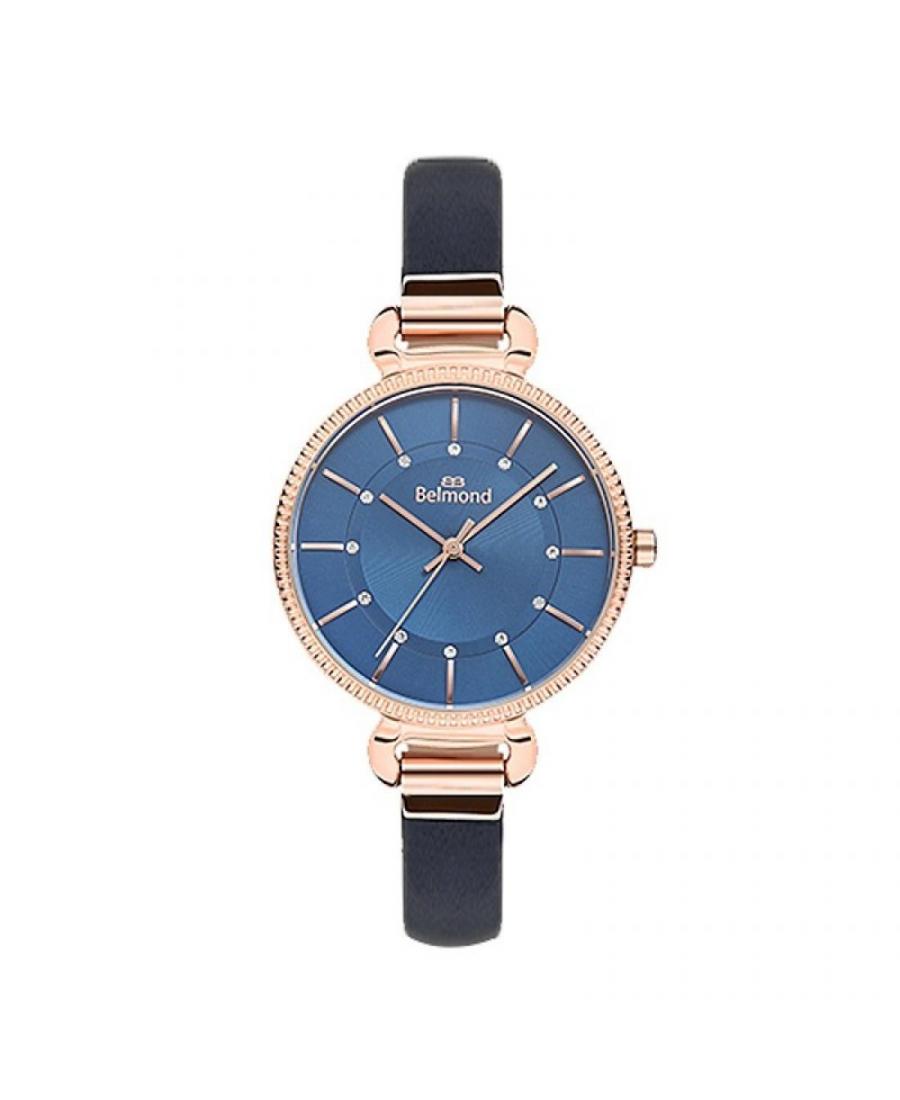 Kobiety klasyczny kwarcowy analogowe Zegarek BELMOND CRL739.499 Niebieska Dial 34mm