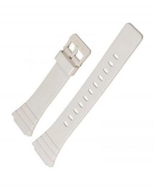 Watch Strap CASIO 10435868 Plastic / Rubber Tworzywo sztuczne/guma Biały 28 mm image 1