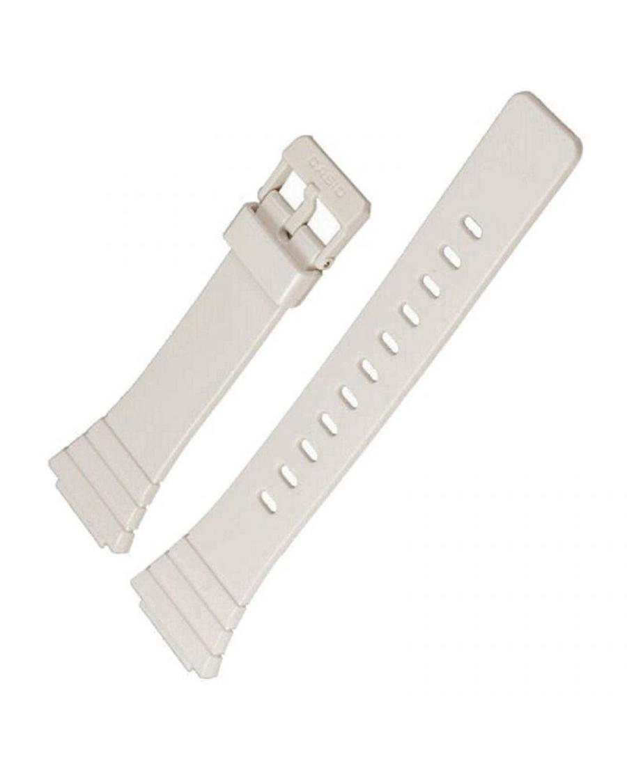 Ремешок для часов CASIO 10435868 Пластик / Резина Белый 28 мм