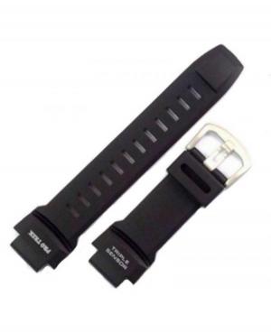 Watch Strap CASIO 10412702 Plastic / Rubber czarny Tworzywo sztuczne/guma Czarny 27 mm