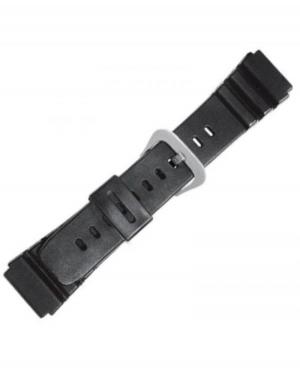 Watch Strap Diloy 200F5A to fit Casio Plastic / Rubber czarny Tworzywo sztuczne/guma Czarny 22 mm image 1