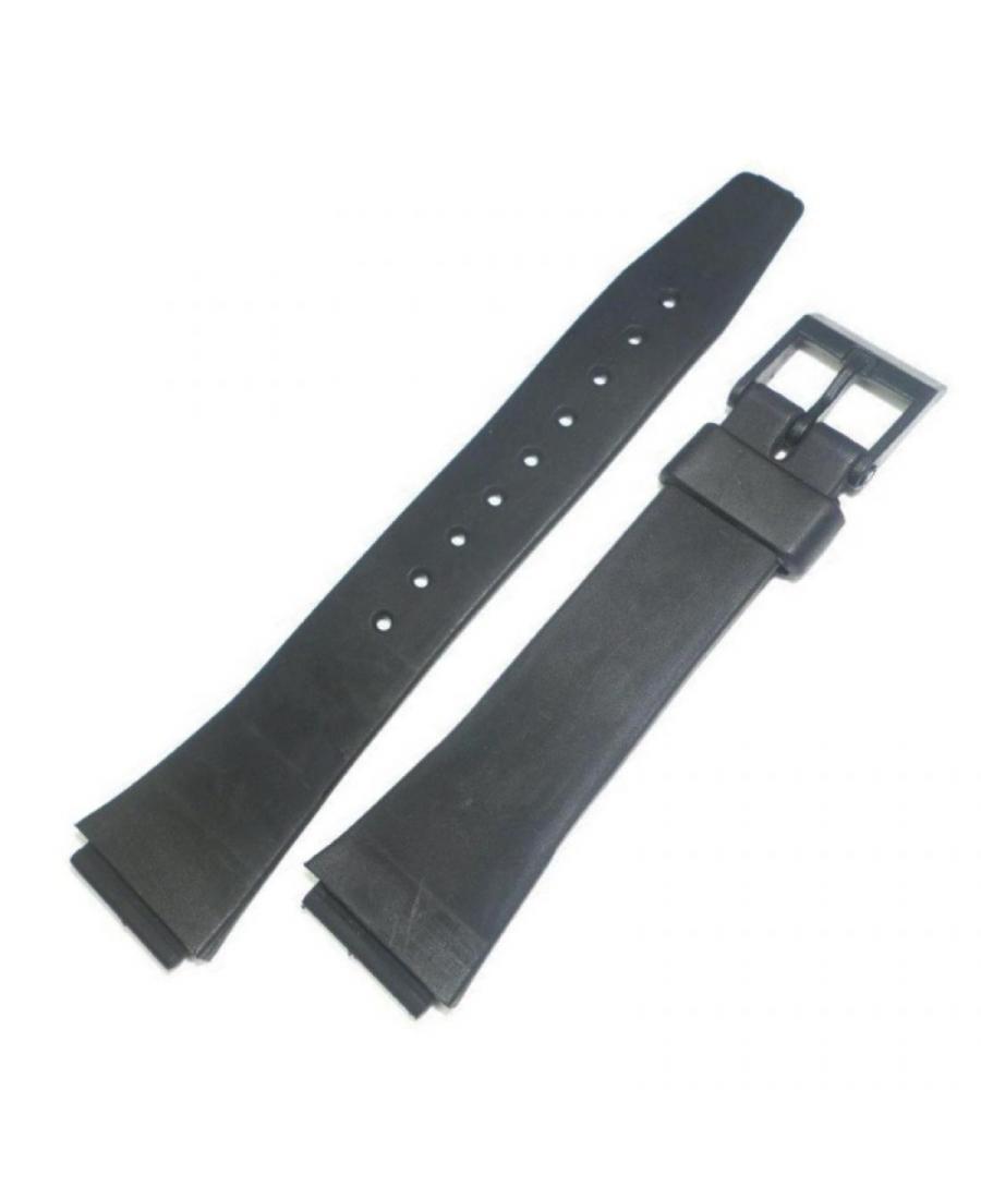Watch Strap Diloy K400 to fit Casio Plastic / Rubber czarny Tworzywo sztuczne/guma Czarny 16 mm