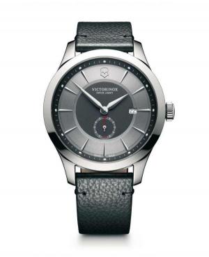 Men Fashion Classic Swiss Quartz Watch VICTORINOX SWISS ARMY 241765 Silver Dial 44mm