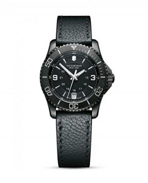 Women Fashion Classic Sports Functional Swiss Quartz Watch VICTORINOX SWISS ARMY 241788 Black Dial 34mm