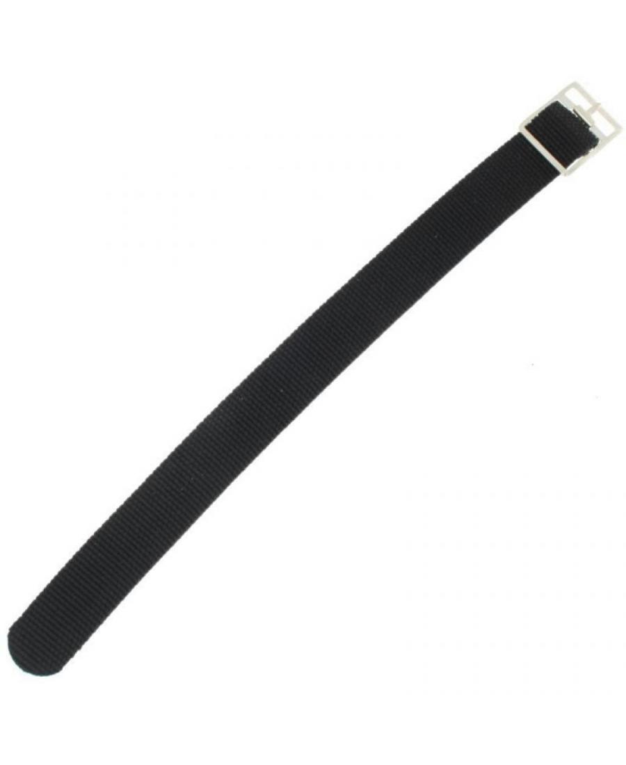 Nylon Watch Strap long KPR1.01.18.W.XL Textile Black 18 mm