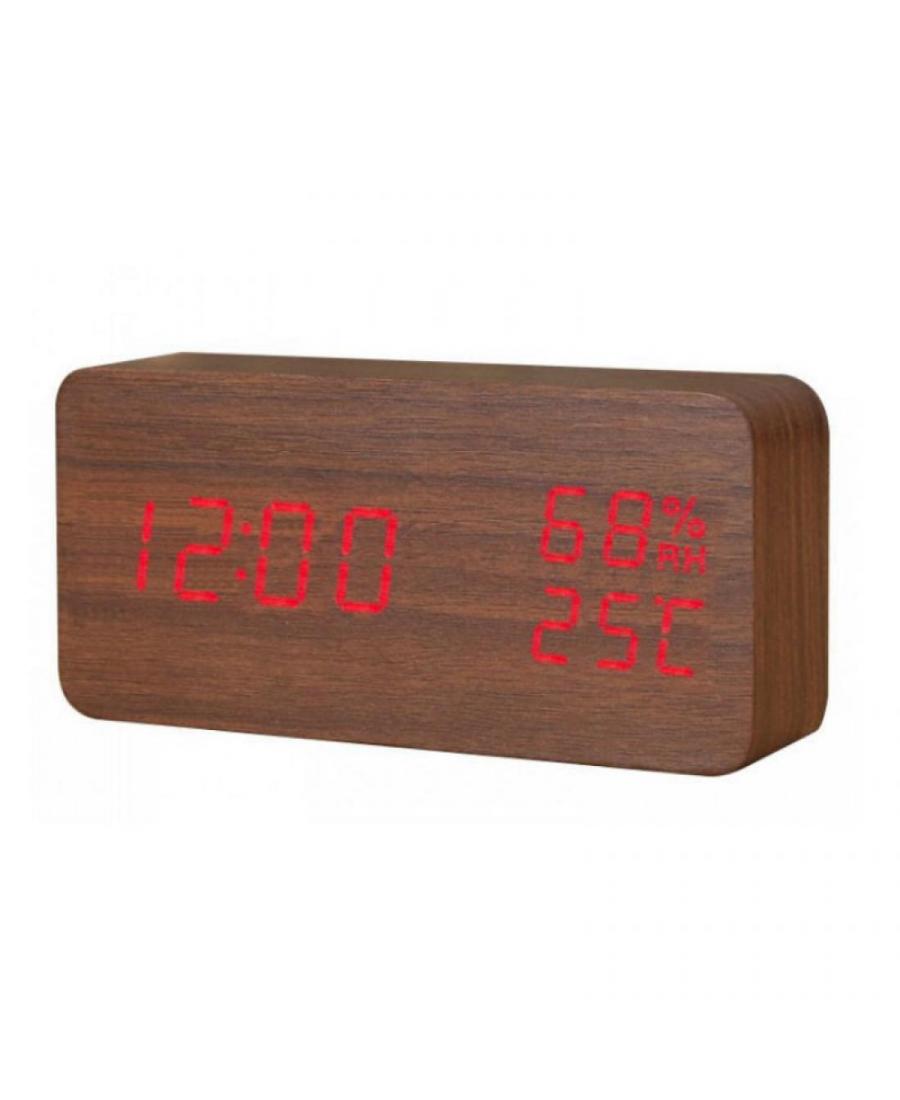 Electric LED Alarm Clock XONIX GHY-016WL/BR/RED Plastic Walnut