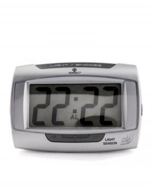 PERFECT LS810/GR Alarm clock, Plastic Silver color Plastik Tworzywo Sztuczne Kolor srebrny