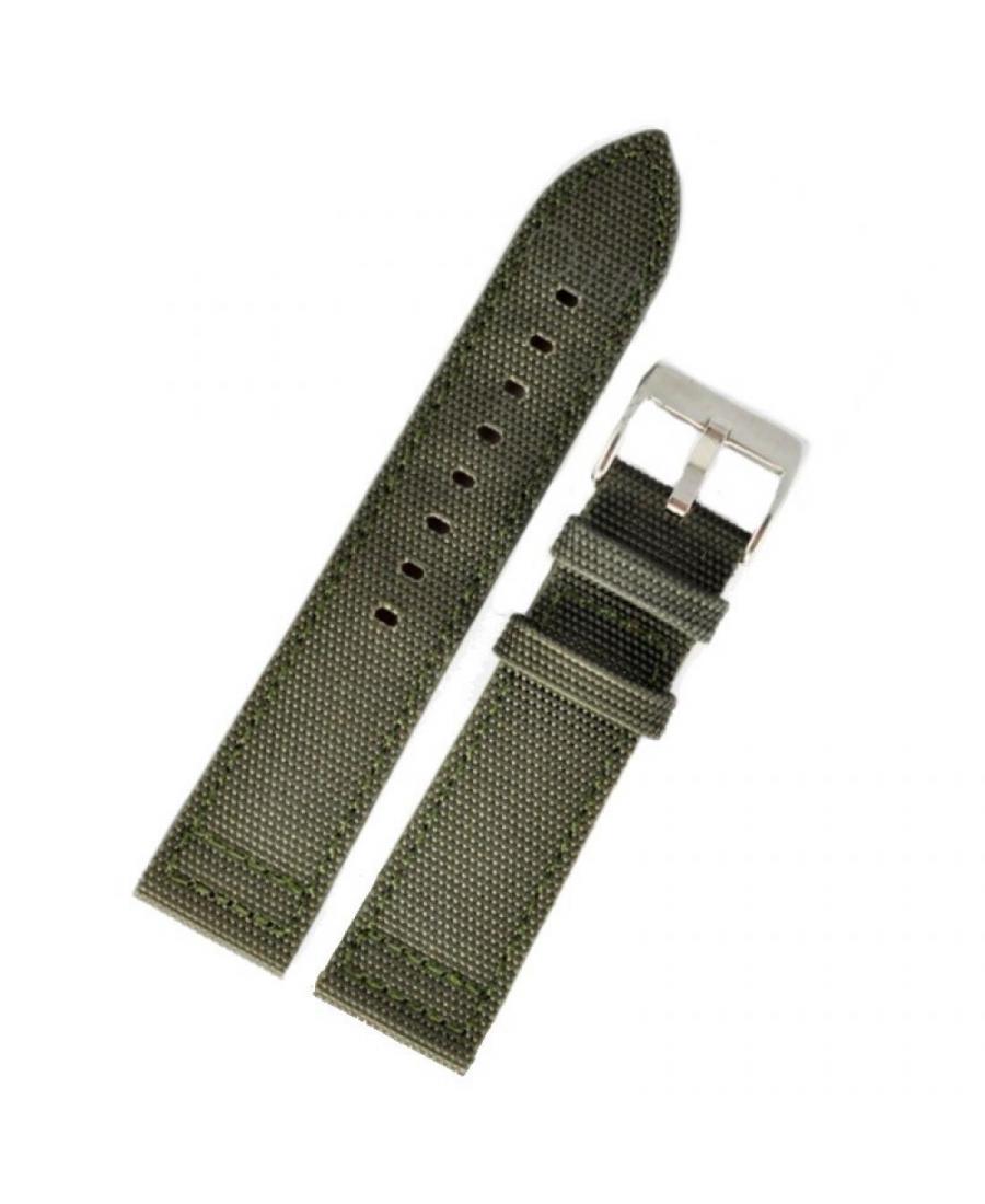 Watch Strap Diloy 416.27.18 Textile Tekstylia Zielony 18 mm