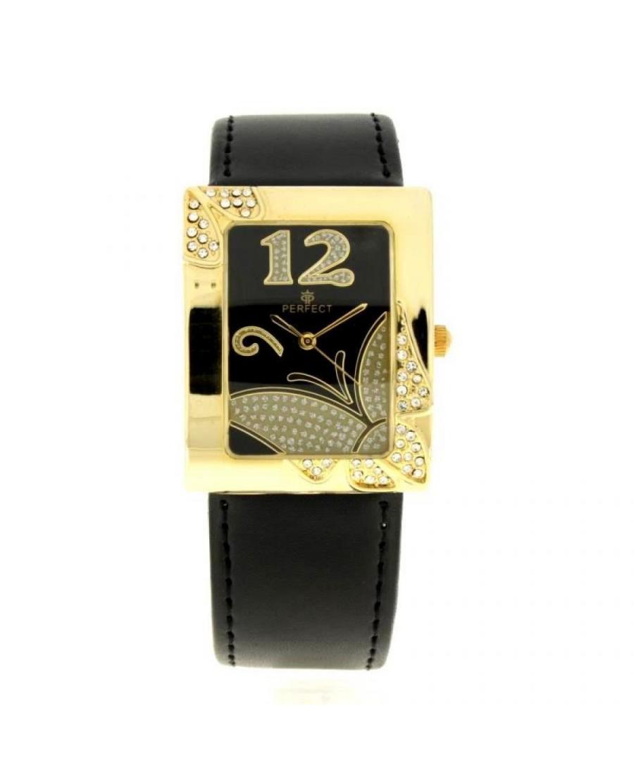 Kobiety klasyczny kwarcowy analogowe Zegarek PERFECT PRF-K07-070 Czarny Dial 37.5mm