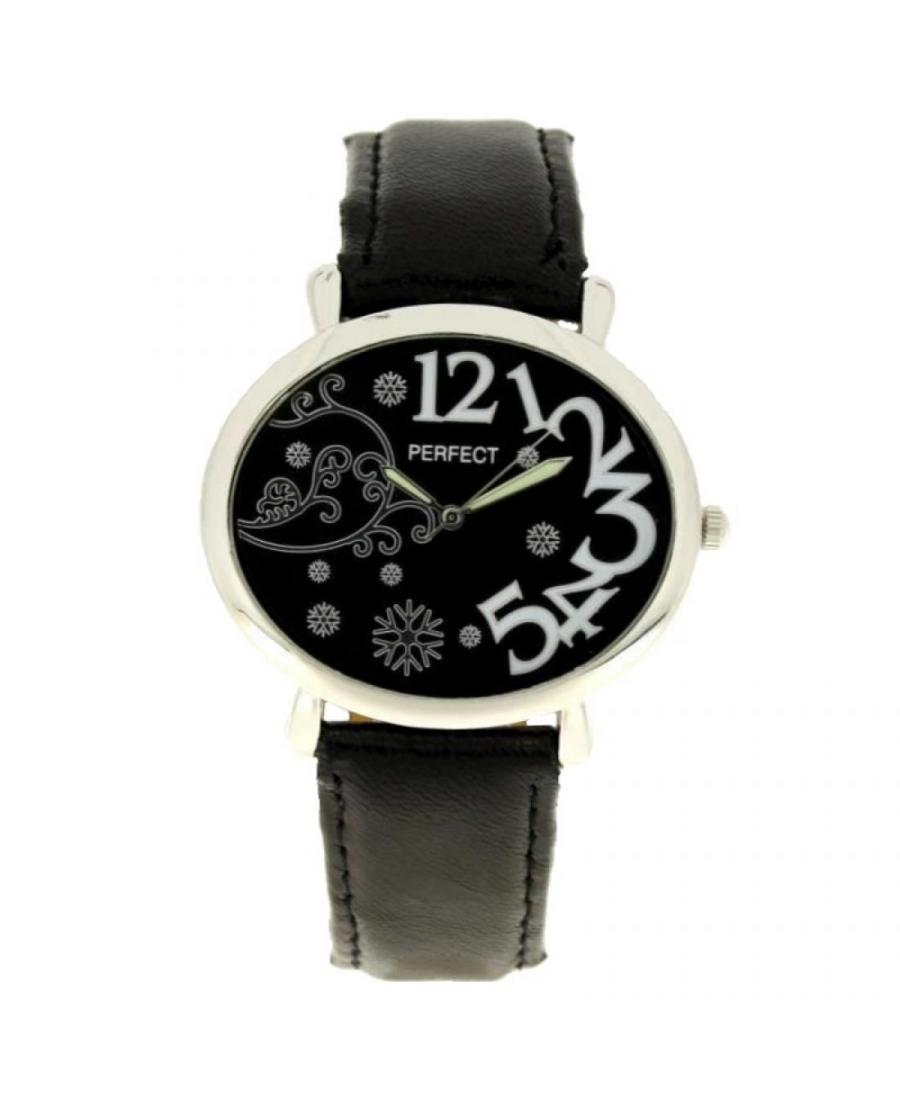 Women Classic Quartz Watch PERFECT PRF-K20-033 Black Dial 36mm