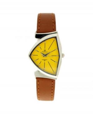 Women Classic Quartz Watch Perfect PRF-K01-033 Yellow Dial