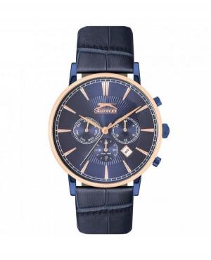 Mężczyźni klasyczny kwarcowy analogowe Zegarek SLAZENGER SL.9.6225.2.04 Niebieska Dial 42mm