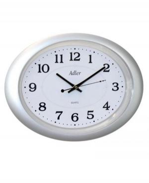 ADLER 30016 SILVER Wall clock Plastic Silver color Plastik Tworzywo Sztuczne Kolor srebrny
