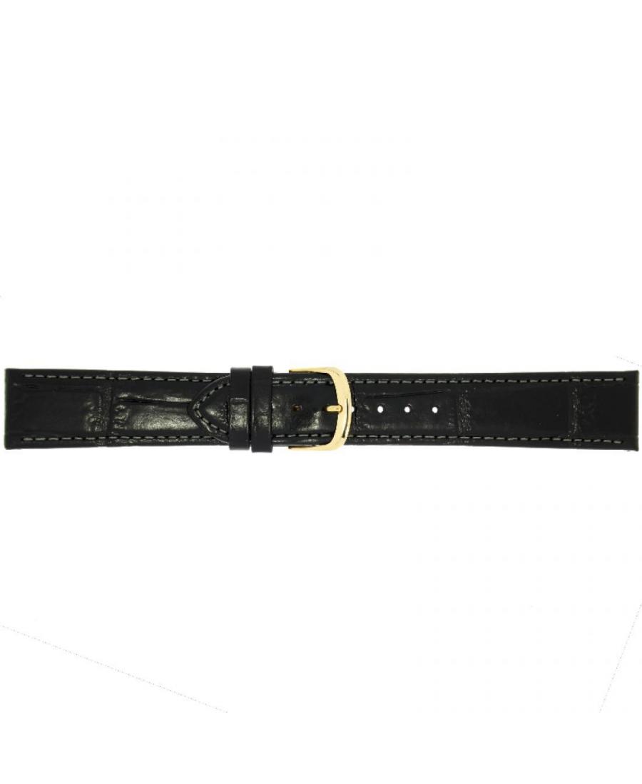 Ремешок для часов CONDOR Alligator Grain Strap 370R.01.22.Y Кожа Чёрный 22 мм