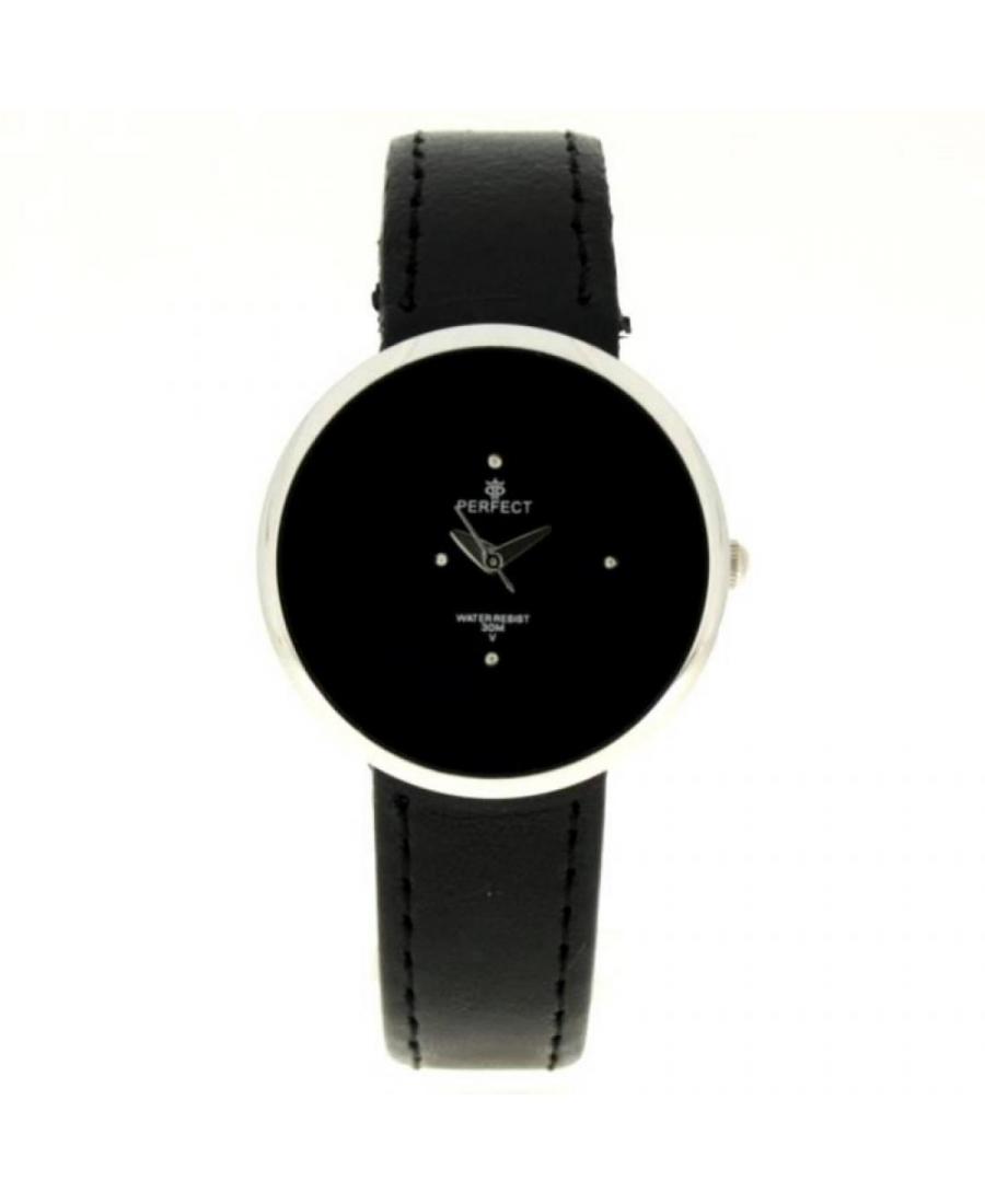 Kobiety klasyczny kwarcowy Zegarek PERFECT PRF-K01-049 Czarny Dial 31mm
