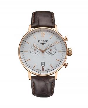 Men Classic Quartz Watch Chronograph ELYSEE 13279 Grey Dial 42mm