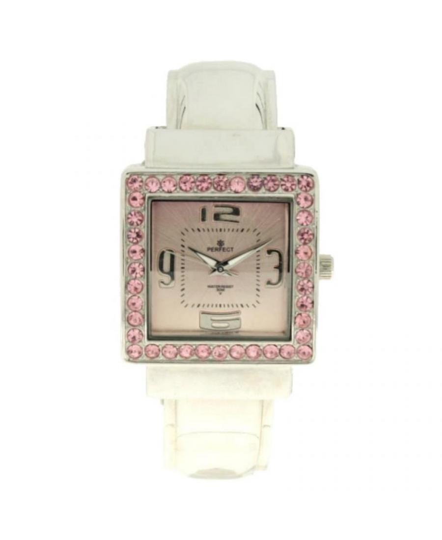 Kobiety Moda klasyczny kwarcowy Zegarek PERFECT PRF-K10-021 Różowy Dial 41mm
