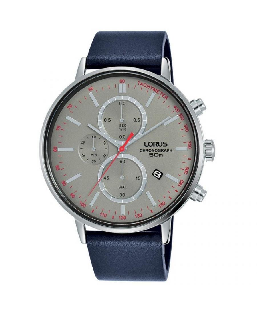 Men Japan Classic Quartz Watch Lorus RM367FX-9 Grey Dial