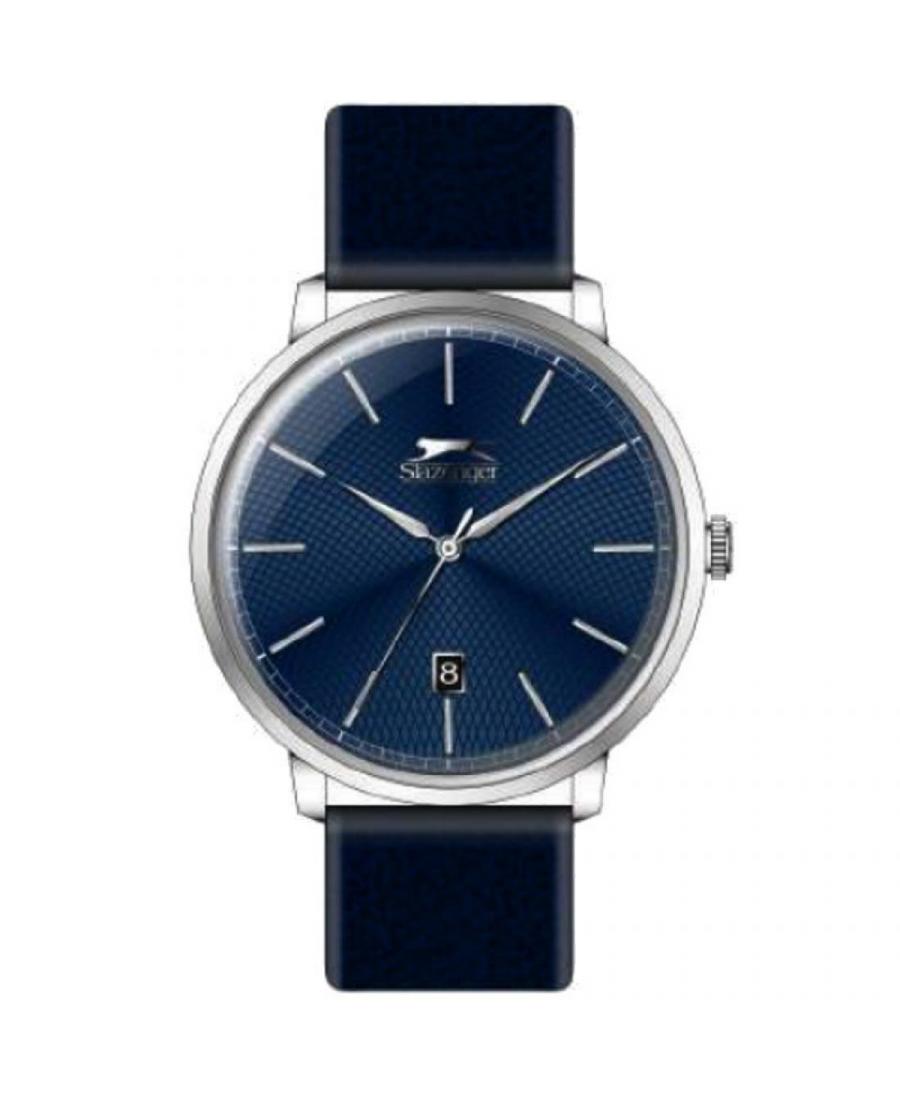 Mężczyźni klasyczny kwarcowy analogowe Zegarek SLAZENGER SL.9.6221.1.04 Niebieska Dial 42mm