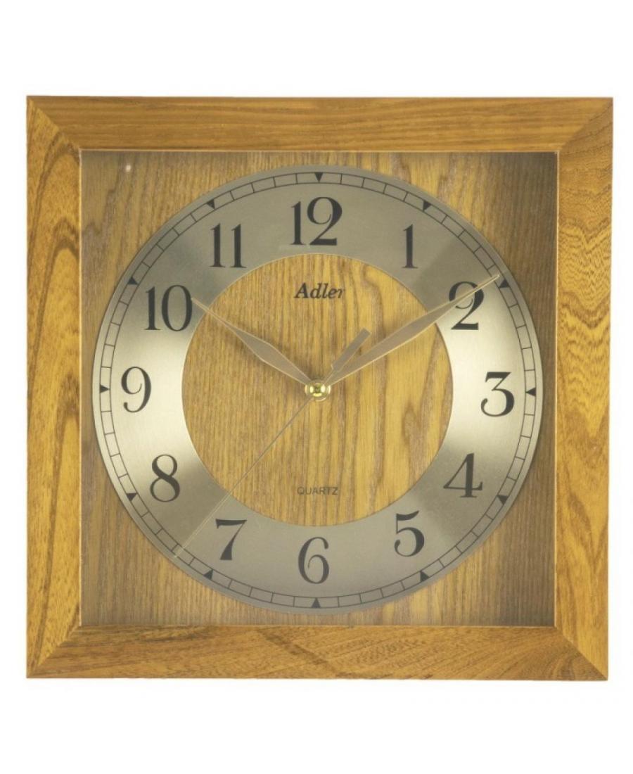 ADLER 21091O Wall Clock Quartz Wood Oak Drewno Dąb