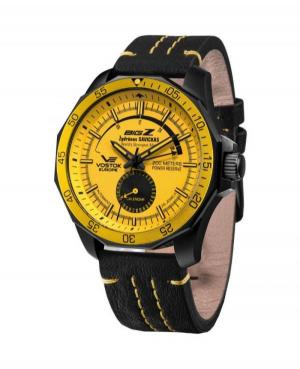 Men Automatic Watch Vostok Europe NE57-225C418 Yellow Dial