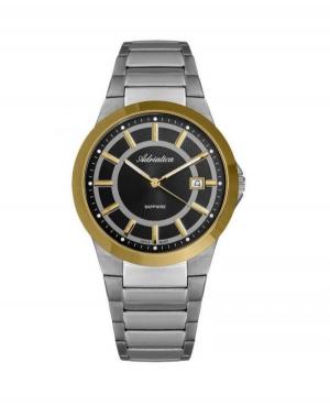 Men Swiss Fashion Quartz Watch Adriatica A1175.6114Q Black Dial