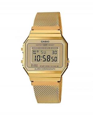 Men Japan Functional Quartz Watch Casio A700WEMG-9AEF Yellow Dial