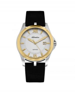 Men Swiss Fashion Quartz Watch Adriatica A8212.2263Q Silver Dial