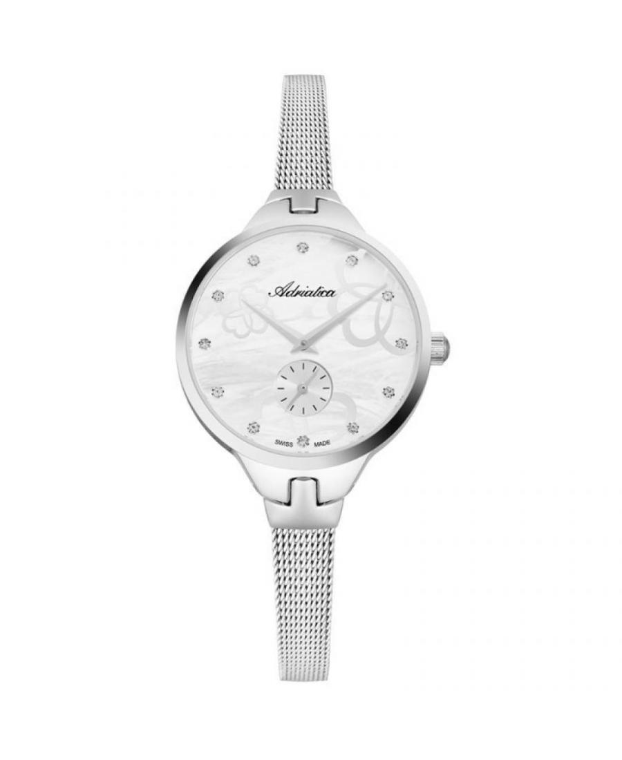 Women Swiss Fashion Quartz Watch Adriatica A3719.514FQ Silver Dial