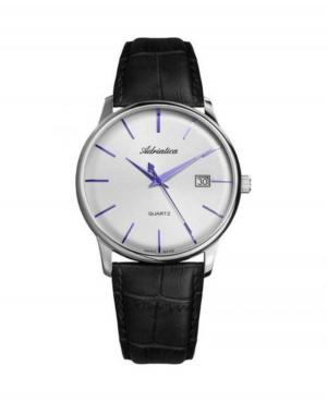 Men Swiss Classic Quartz Watch Adriatica A8242.52B3Q Silver Dial