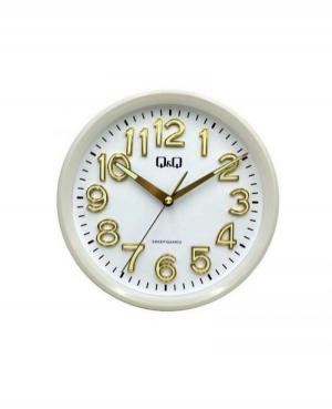 Q&Q Настенные кварцевые часы 0310H503Y Пластик Белый
