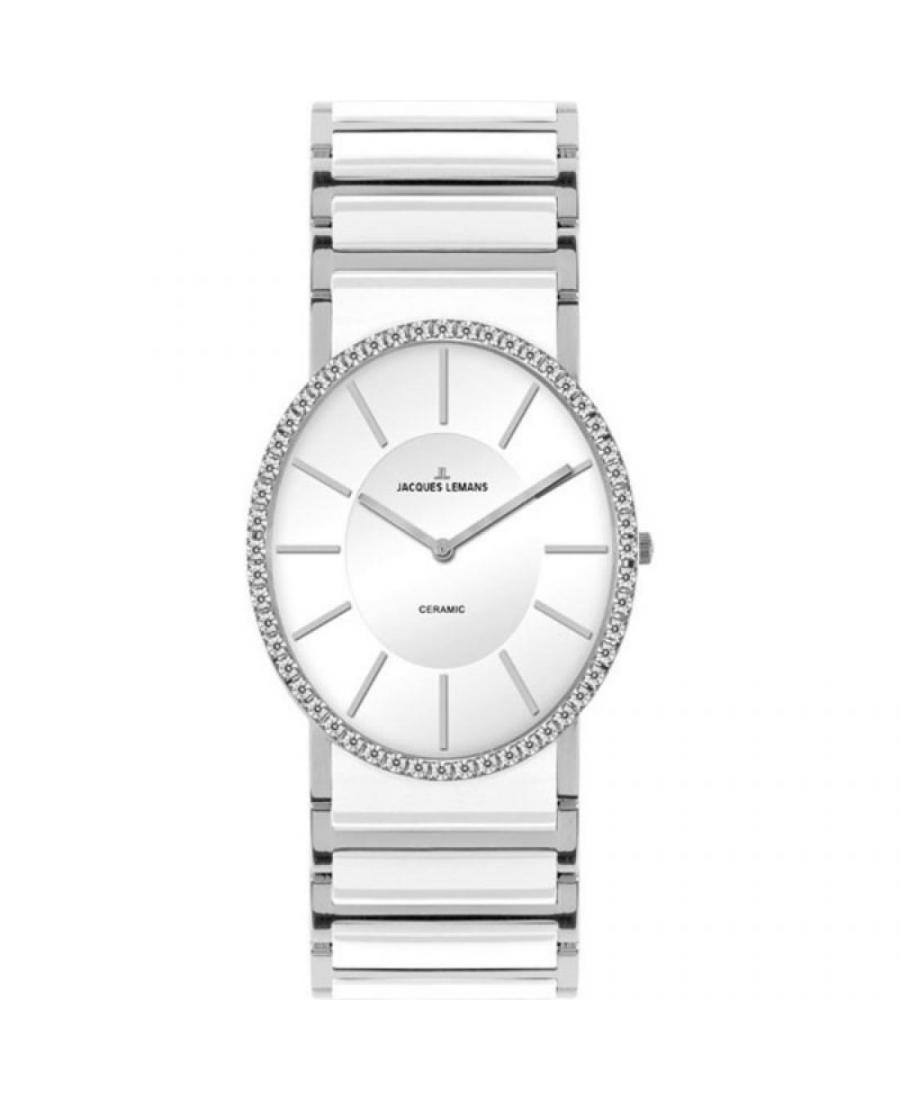 Kobiety Moda kwarcowy Zegarek JACQUES LEMANS 1-1819B Biały Dial 32mm