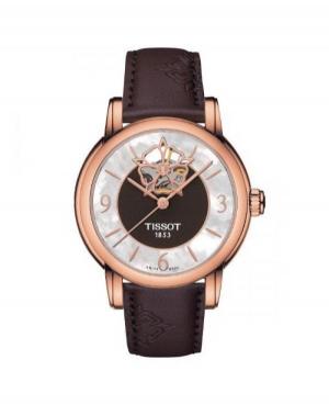 Women Fashion Luxury Swiss Automatic Watch Skeleton TISSOT T050.207.37.117.04 Mother of Pearl Dial
