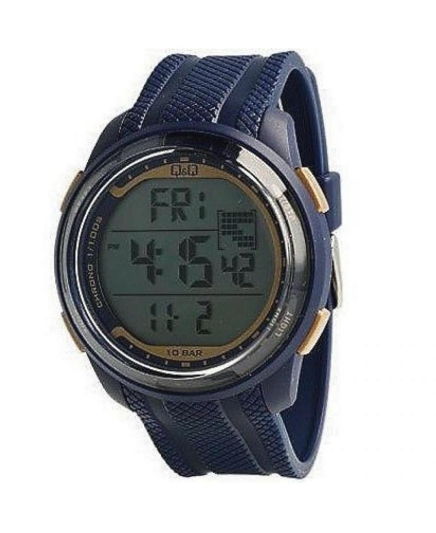 Mężczyźni sportowy Japonia kwarcowy cyfrowe Zegarek Timer Q&Q M178J802Y Szary Dial 46mm