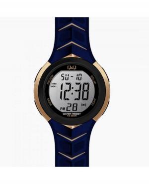 Men Sports Japan Quartz Digital Watch Timer Q&Q M182J802Y Grey Dial 44mm